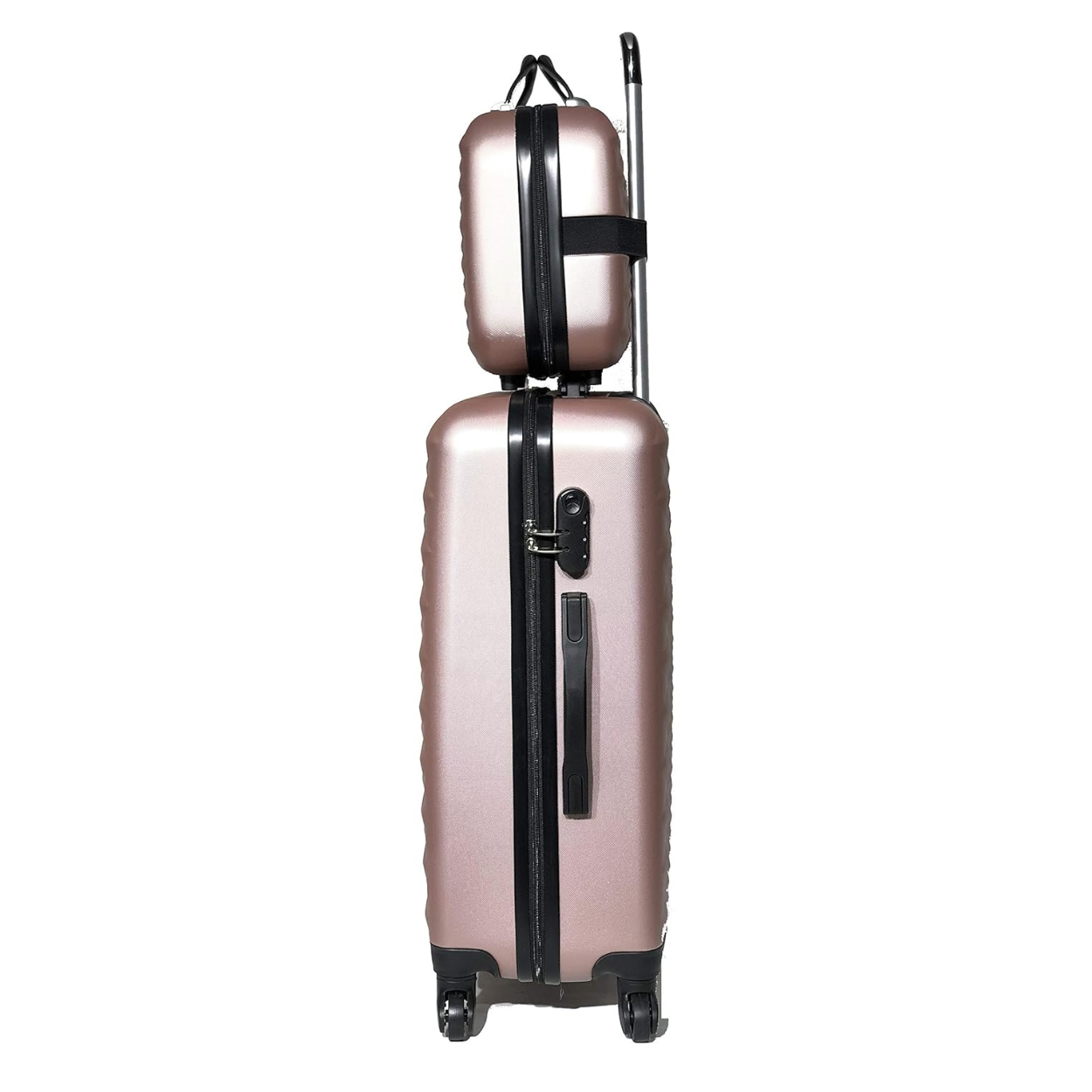 Valise Moyenne avec Vanity Urban | Valise Rigide | 65x40x25 | Rose Gold - Celims France