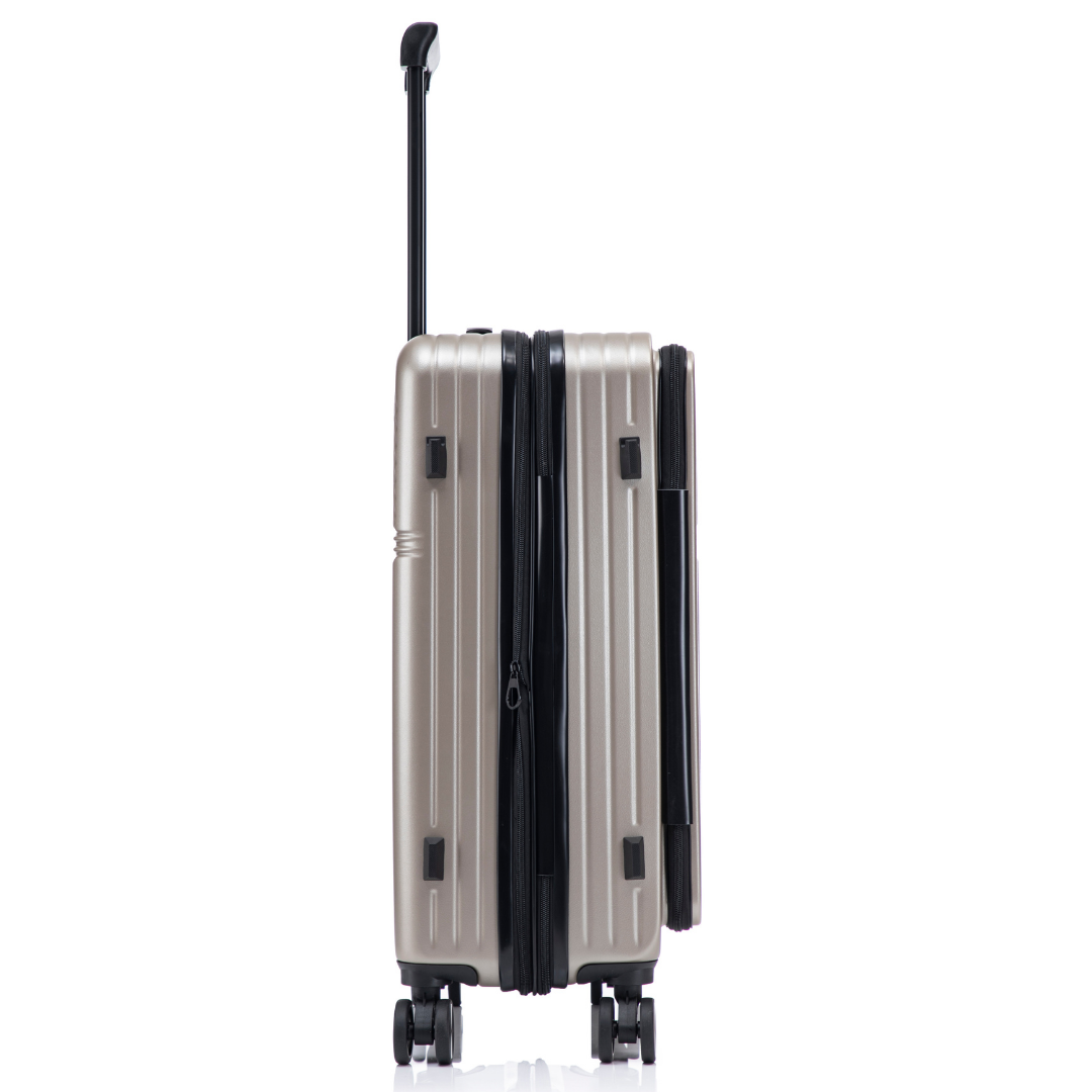 Valise Soute L (65 cm) ABS – Front Opening - Extensible & Serrure TSA