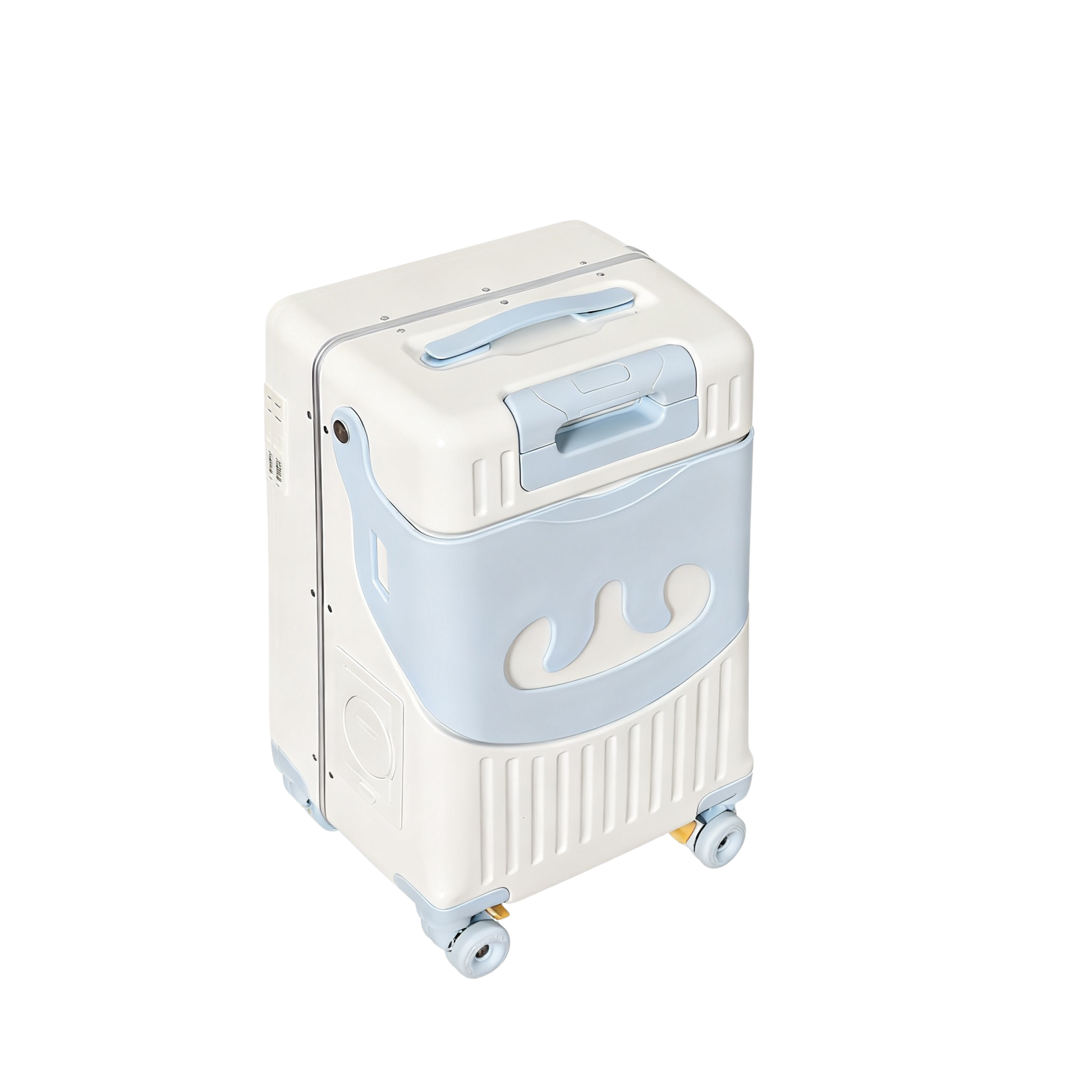 Valise Cabine avec Siège Enfant PopSeat - 55x35x25 - Porte USB - roulettes Ultra Résistantes avec Frein - Porte Gobelet - Cadenas