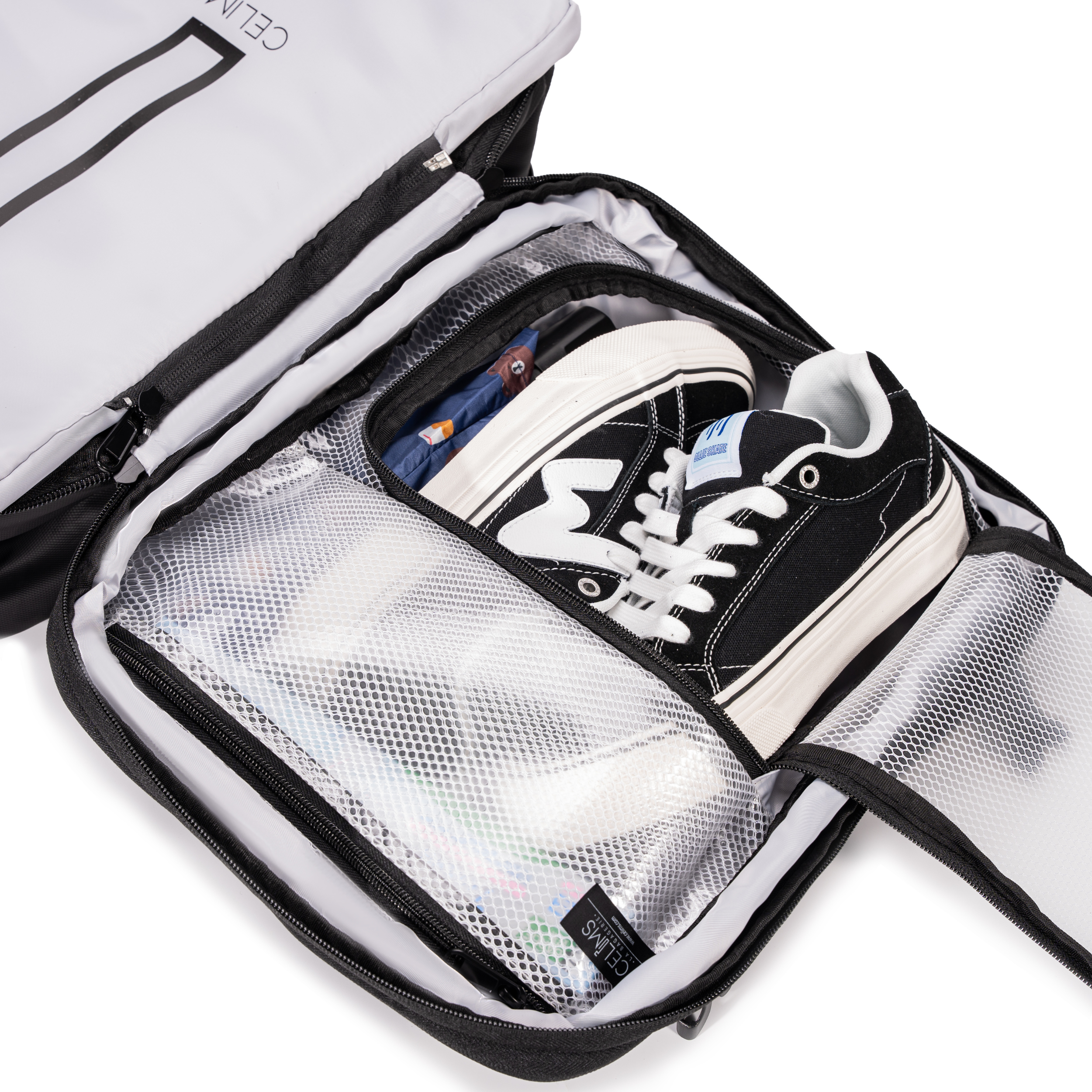 AirPlus Trolley – Sac à Dos Sous Vide 40x30x20 CELIMS avec Roues - Bagage à Main - Imperméable - Compartiment Ordinateur Amovible