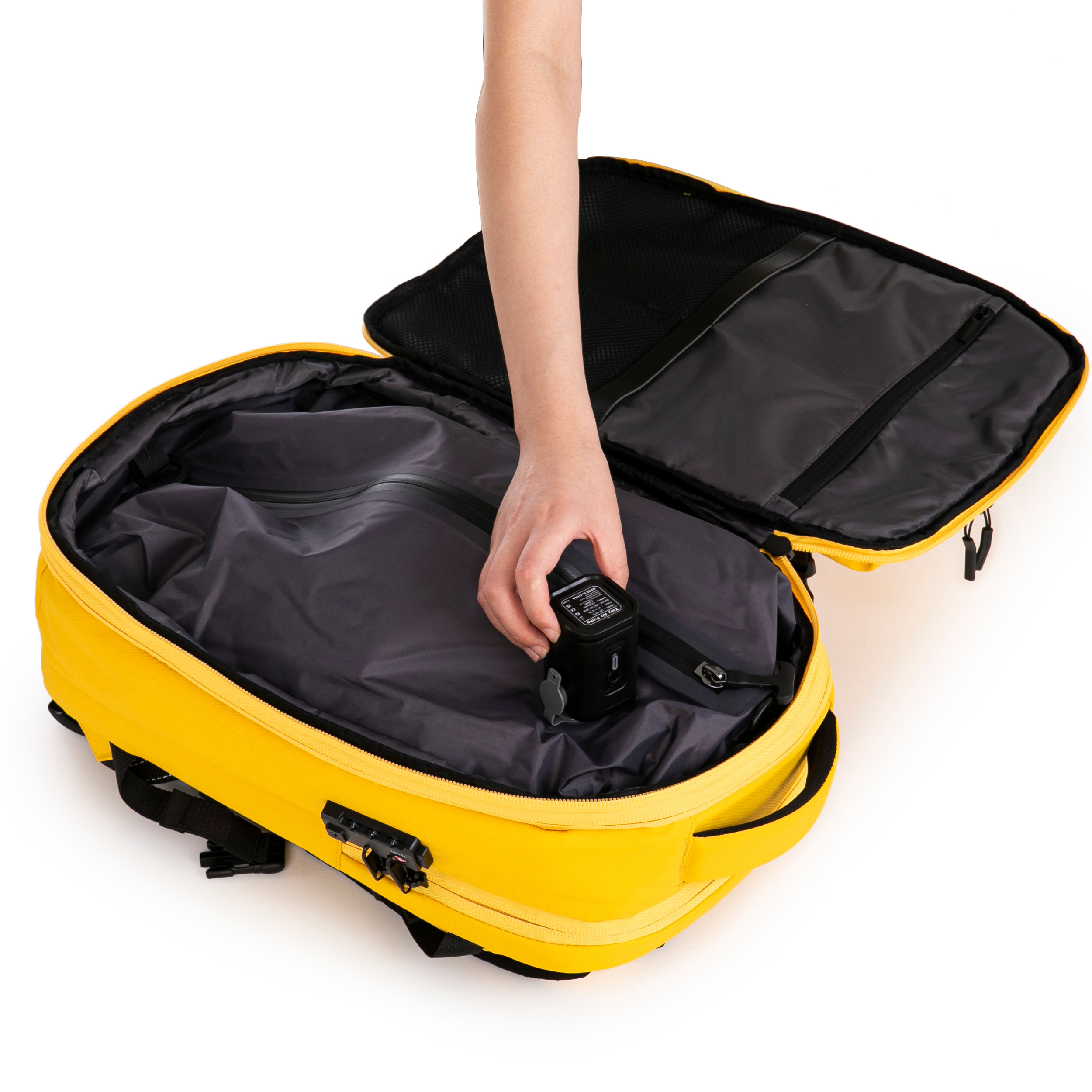 Mochila Compresible V2 – Con o sin bomba, bolsa de compresión incluida