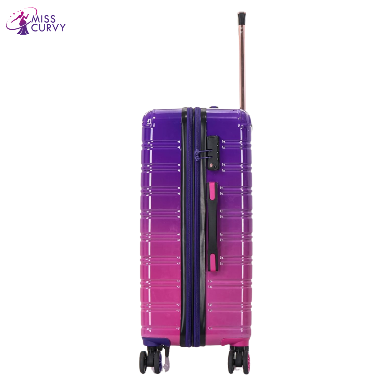 30” Large Suitcase Polycarbonate | 23 kg Checked Luggage | Turquoise Gradient