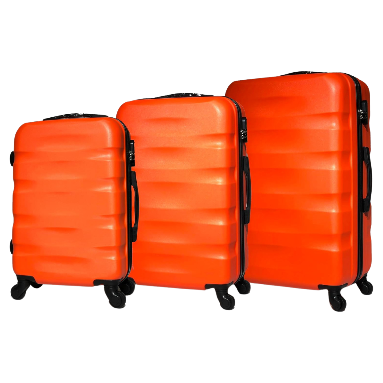 AeroWave 3-piece suitcase set | Cabin suitcase | Medium suitcase | Large suitcase - Orange
