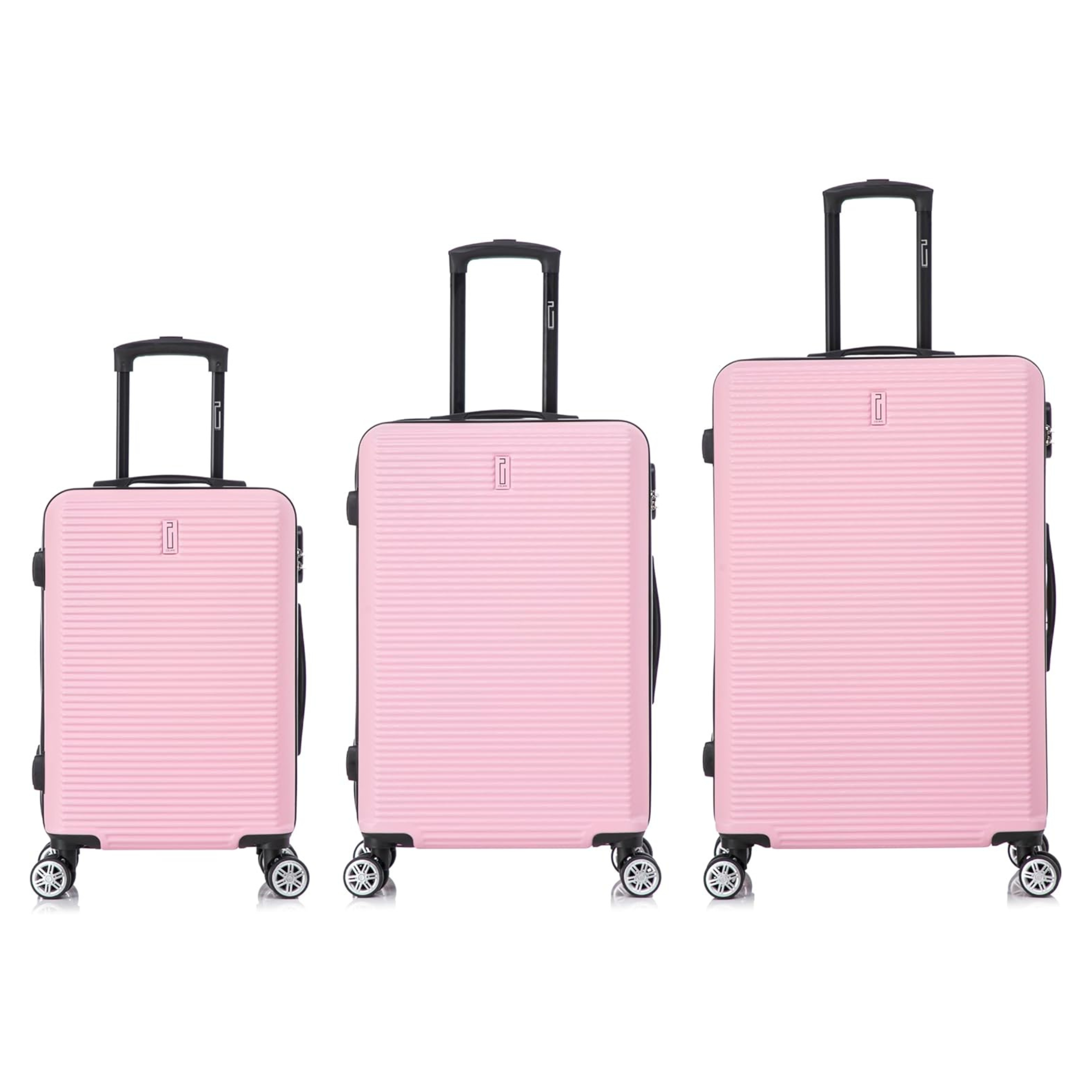 3 Piece Weekend Suitcase Set - Cabin Suitcase | Medium Suitcase | Large Suitcase - Green