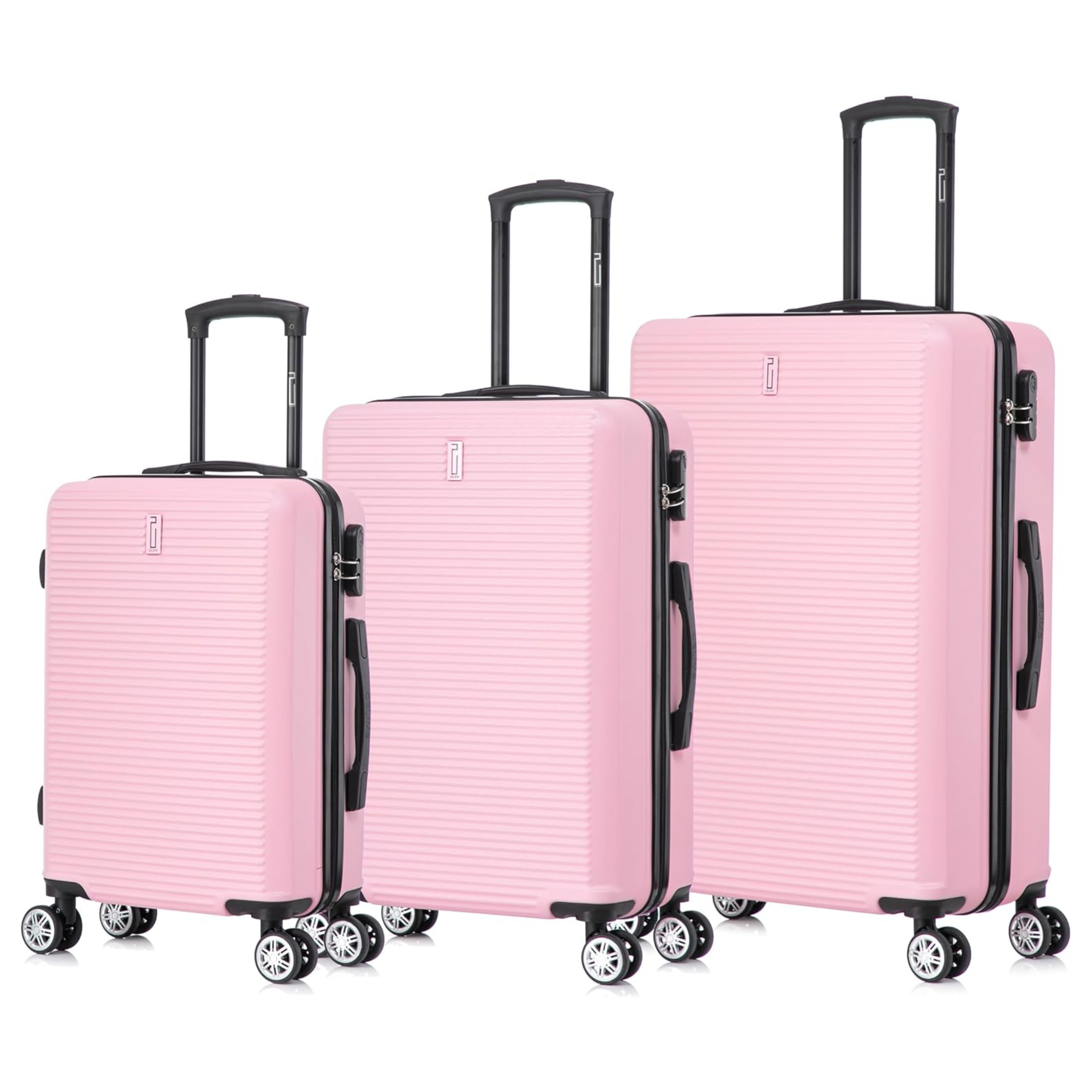 3 Piece Weekend Suitcase Set - Cabin Suitcase | Medium Suitcase | Large Suitcase - Green
