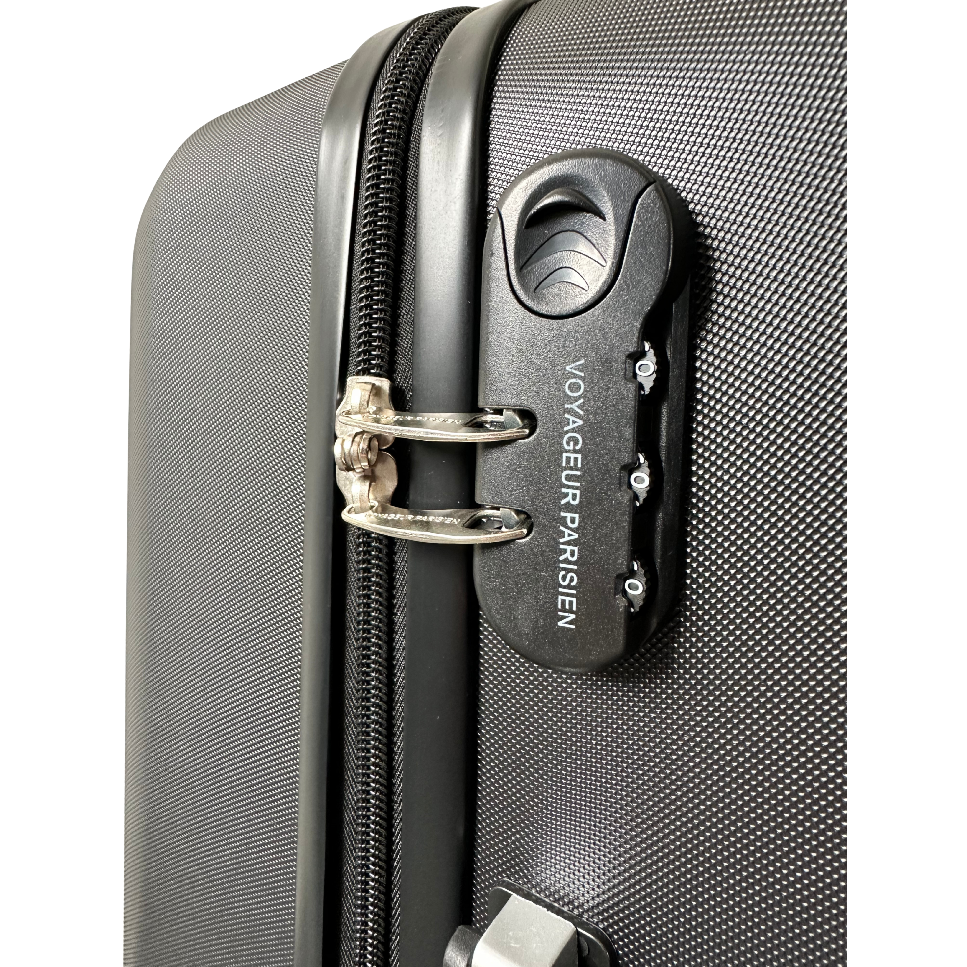 Valise Moyenne 65cm Voyageur Parisien | Cadenas | Double Roulettes | Légère et Rigide