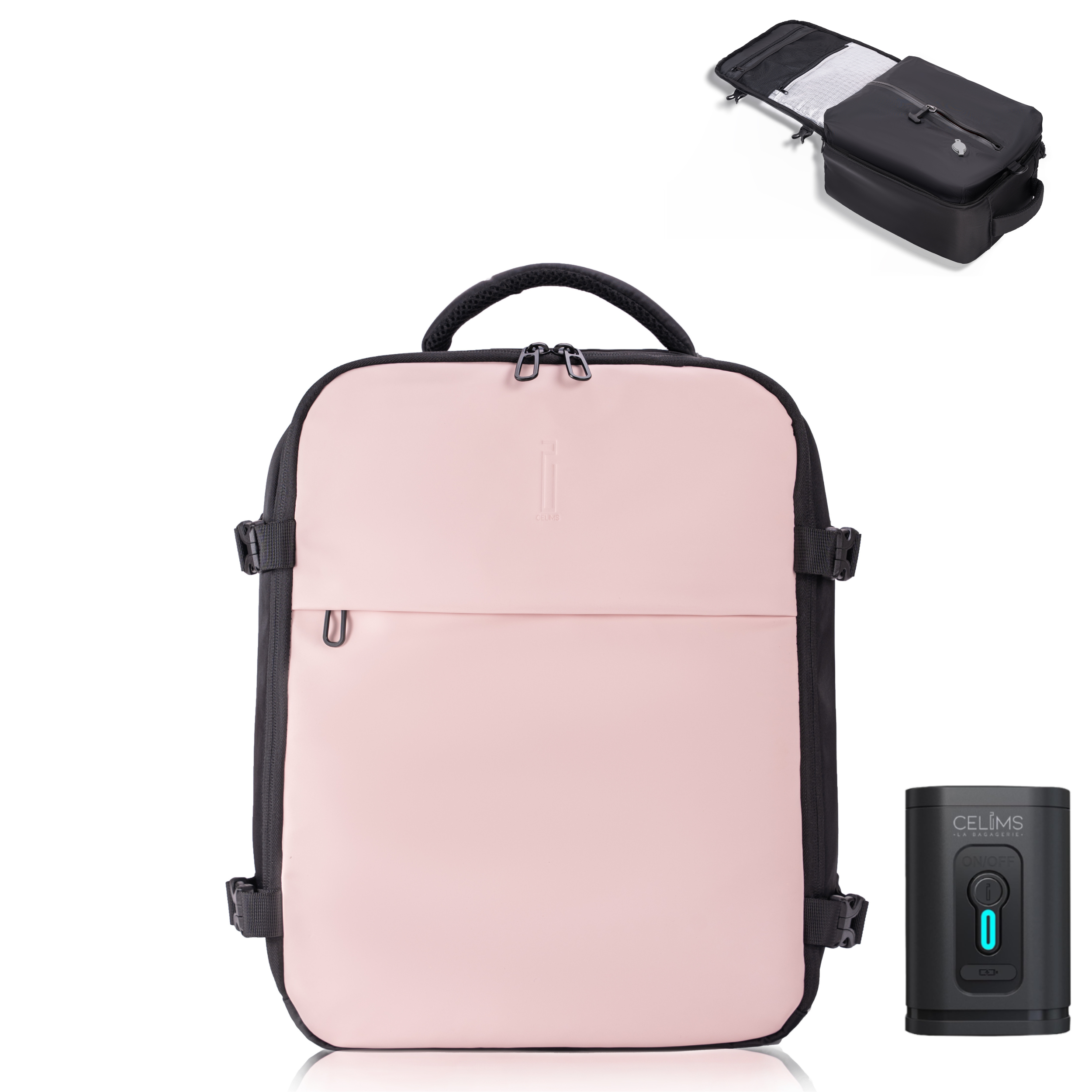 Mochila CELIMS sellada al vacío 40x30x20 - Equipaje de mano - Impermeable - Caqui