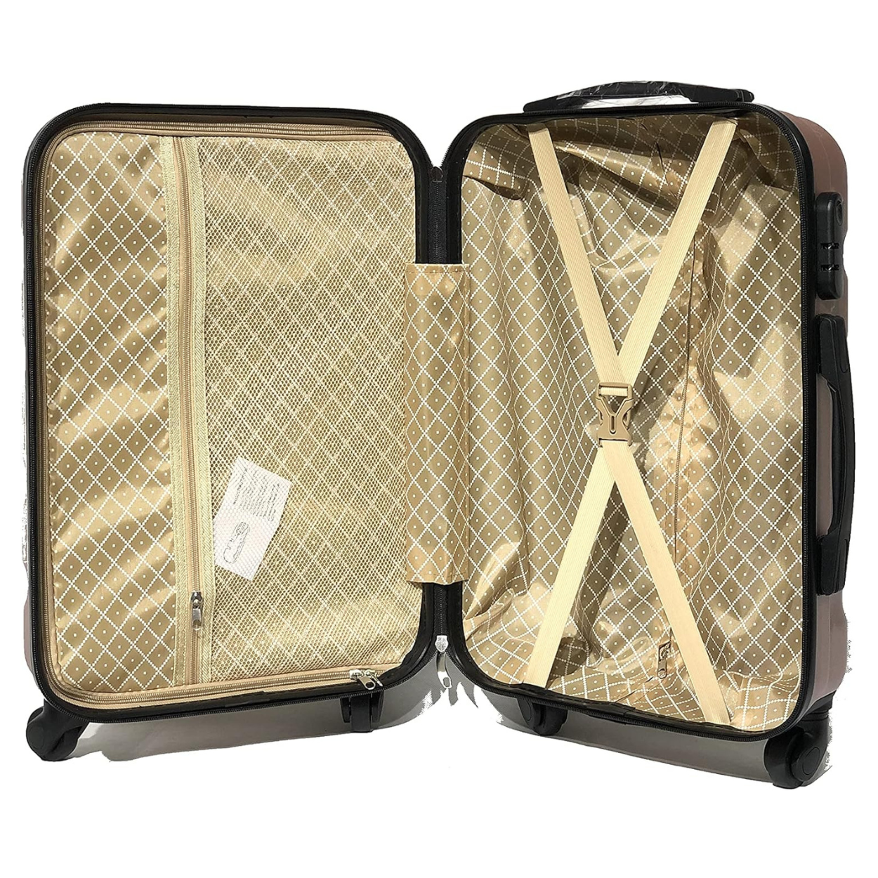 Set Valise 3 pièces AeroWave  | Valise Cabine | Valise Moyenne | Valise Grande – Champagne - Celims France