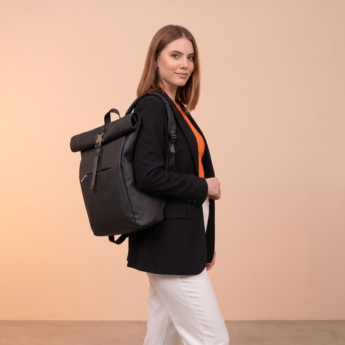 Mochila Roll-Top CELIMS – Equipaje de Mano Compatible con EasyJet 45×36×20 cm – Impermeable y Ultra Resistente